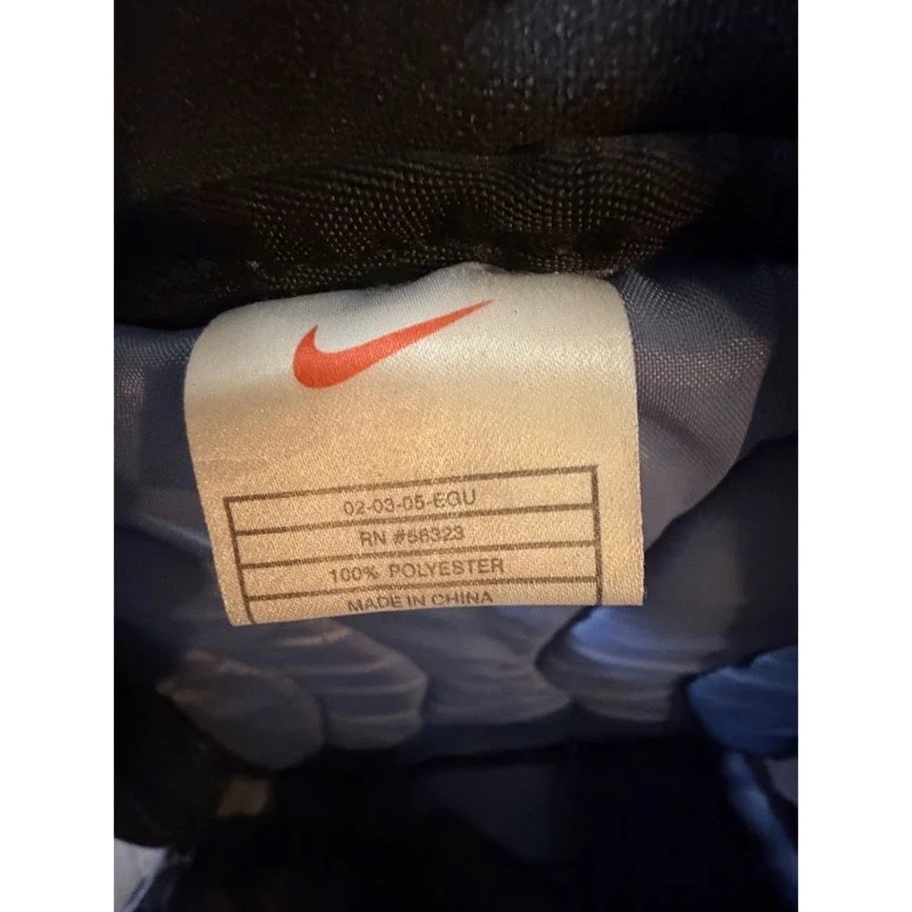 Vintage Nike Black Grey Padded Laptop Backpack Mesh Bungee RN 56323